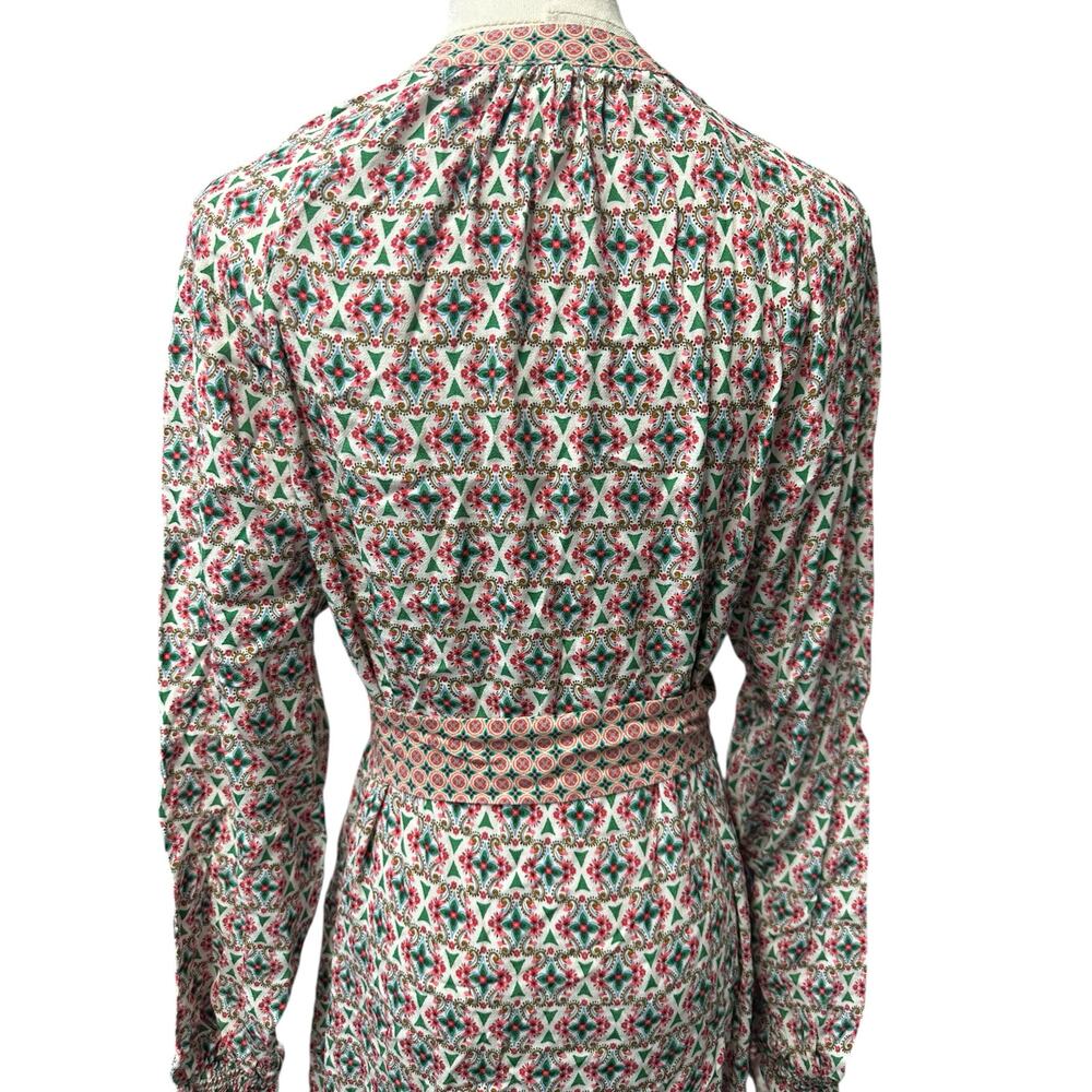 Boden Multicolor Patterned Midi Dress - Picture 9 of 11